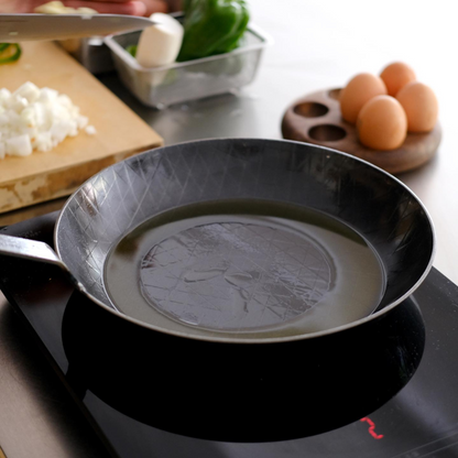 Turk Wrought Iron Frying Pan With High Rim